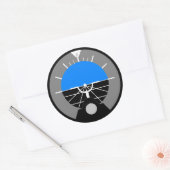 Hoogteaanwijzer Ronde Sticker (Envelop)
