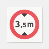 Hoogtemarktpapier — servetten (Voorkant)