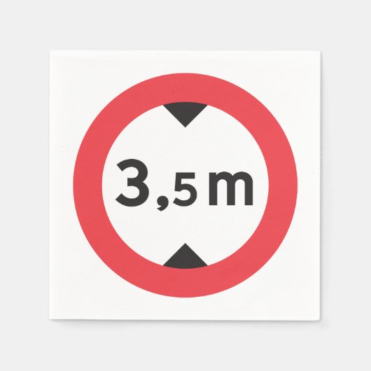 Hoogtemarktpapier — servetten (Voorkant)