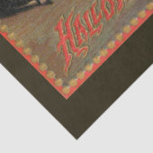 hoogtemast met heks en duivels tissuepapier (Detail)