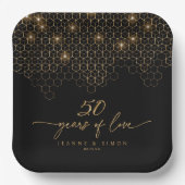 Hoogtepunten Goud 50e Jubileum ID1165 Papieren Bordje (Voorkant)