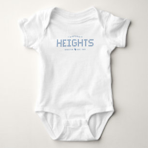 Hoogtes Tegel, Blauwe Tegel, Houston Heights Baby Romper