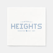 Hoogtes Tegel, Blauwe Tegel, Houston Heights Servet (Voorkant)