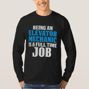 Hoogwaardig Mechanisch Onderhoud fulltime Technicu T-shirt
