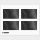 Hoogwaardig zilver metaal rechthoekige sticker (Vel)