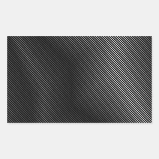 Hoogwaardig zilver metaal rechthoekige sticker (Voorkant)