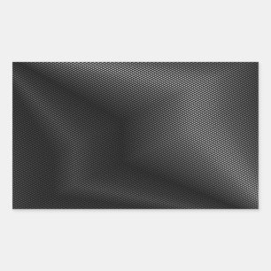 Hoogwaardig zilvermetaal rechthoekige sticker