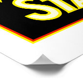 Hoogwaardige retro White Star Coffee en Poster (Hoek)