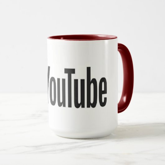 Hoogwaardige YouTube-Mok Mok (Voorkant rechts)