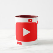 Hoogwaardige YouTube-MOKKEN Mok (Midden)
