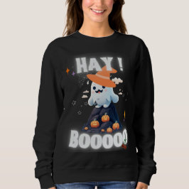 hooi boo schattig geest spooky Halloween pompoen Trui