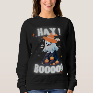 hooi boo schattig geest spooky Halloween pompoen Trui