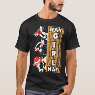 Hooi Meisje Hooi Koeien Womanizer Koe Mannen T-shirt