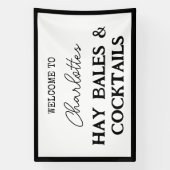 Hooibalen En Cocktails vrijgezellenfeest Banner (Verticaal)