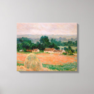 Hooiberg bij Giverny - Claude Monet - 1886 Canvas Afdruk