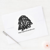 hooiberg sticker, groot ronde sticker (Envelop)