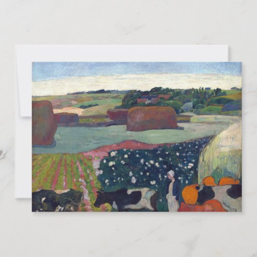 Hooibergen in Bretagne | Paul Gauguin (Voorkant)