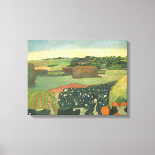 Hooibergen in Bretagne van Paul Gauguin, Vintage K Canvas Afdruk