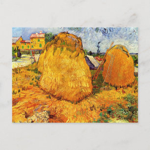 Hooibergen in Provence door Vincent van Gogh Briefkaart