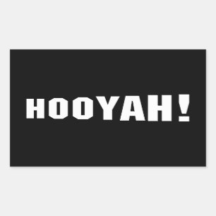 HOOIË! RECHTHOEKIGE STICKER