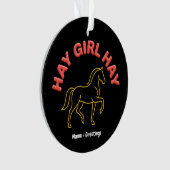 Hooimail Hooimail Retro Paard Grafisch 2026 Wester Ornament (voorkant)