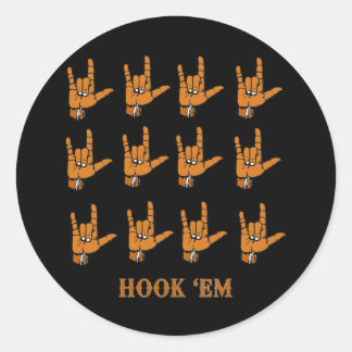 Hook Em Ronde Sticker