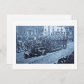 Hook en Ladder over de parade - Vinatge Briefkaart (Voorkant / Achterkant)