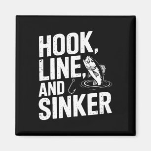 Hook Line en Sinker Fun voor Gevist liefhebbers Magneet