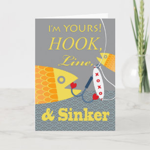 Hook Line en Sinker Valentijn's Day Boyvriend Kaart