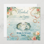 Hook on you for Fishing Lovers Invitation (Devant / Derrière)