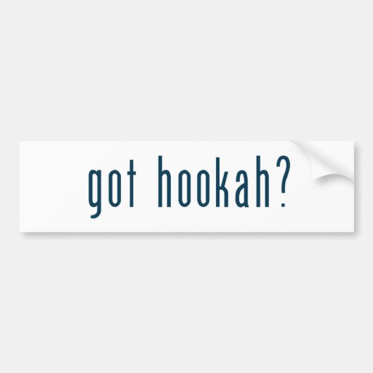 hookah bumpersticker (Voorkant)
