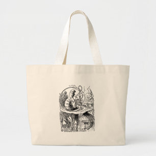 Hookah Smoking Caterpijler Alice in Wonderland Grote Tote Bag