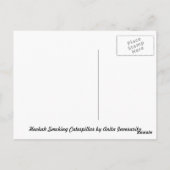 Hookah Smoking Caterstrand Briefkaart (Achterkant)