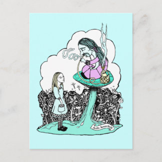 Hookah Smoking Caterstrand Briefkaart