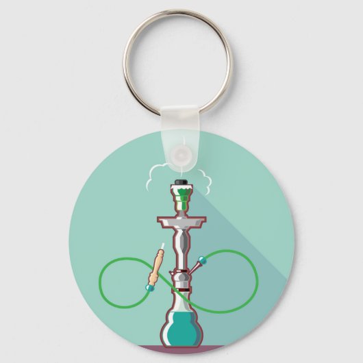 Hookah-vectorkunst Sleutelhanger (Voorkant)