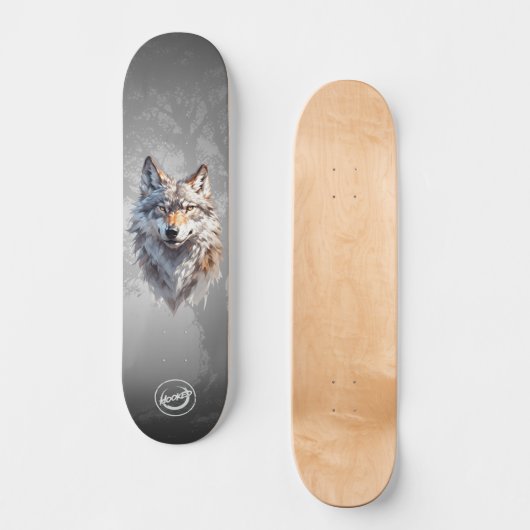 Hooked - Apex Serie - "Timber Wolf" Skateboard (Voorkant)