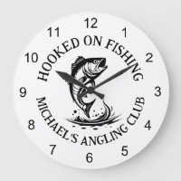 Hooked On Fishing Logo, Gepersonaliseerde Hengelcl
