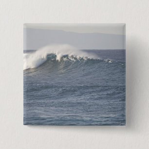 Hookipa Beach Park, noordkust van Maui, Vierkante Button 5,1 Cm