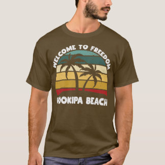 Hookipa Beach Welkom in Summer Hawaii Tropical T-shirt