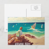 hookipa het windsurfing briefkaart (Voorkant / Achterkant)