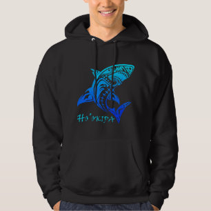 Ho'okipa, Maui Oude Shark Retro Terugblik Vacatie Hoodie