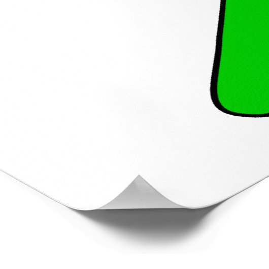 Hooks (Lime Green) Poster (Hoek)