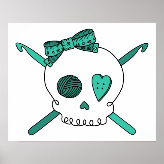 Hooks (Turquoise) Poster (Voorkant)