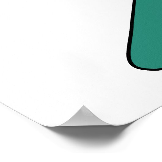 Hooks (Turquoise) Poster (Hoek)