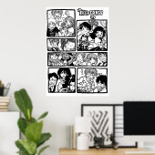 Hooky Comic Page Poster (Thuiskantoor)