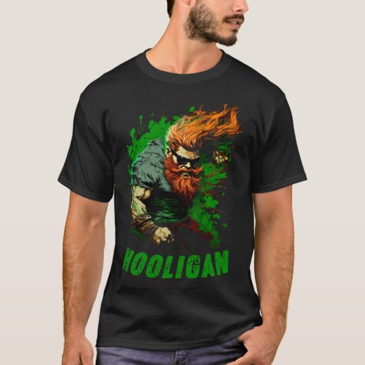 Hooligan Irish Leprechaun T-shirt (Voorkant)