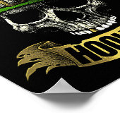 Hooligan Skull Funny Iri-shirt Poster (Hoek)