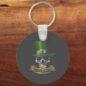 Hooligan Skull Funny Iri-shirt Sleutelhanger (Voorkant)