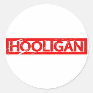Hooligan Stamp Ronde Sticker