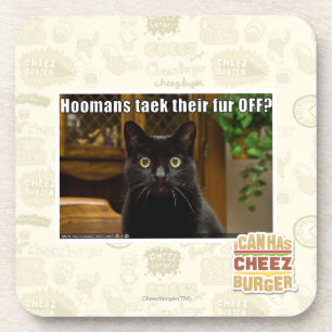 Hoomans maken daar bont af? bier onderzetter